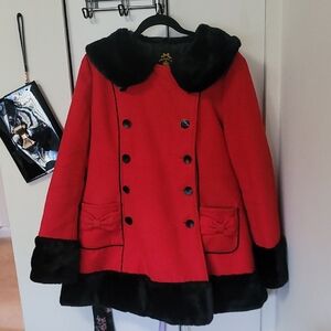 2XL Hell Bunny Pinup Winter Coat - Read Description